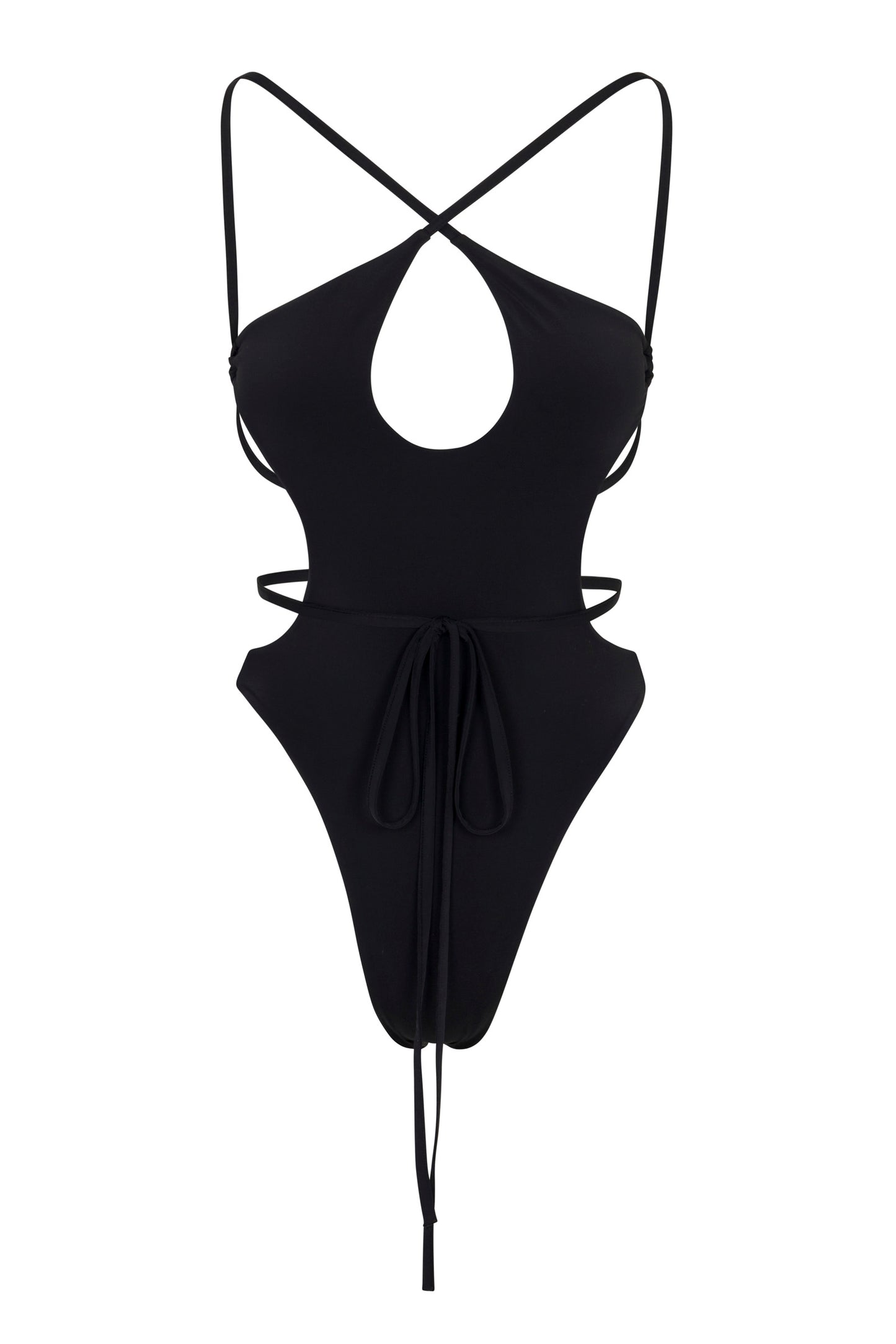 day out swim piece in black