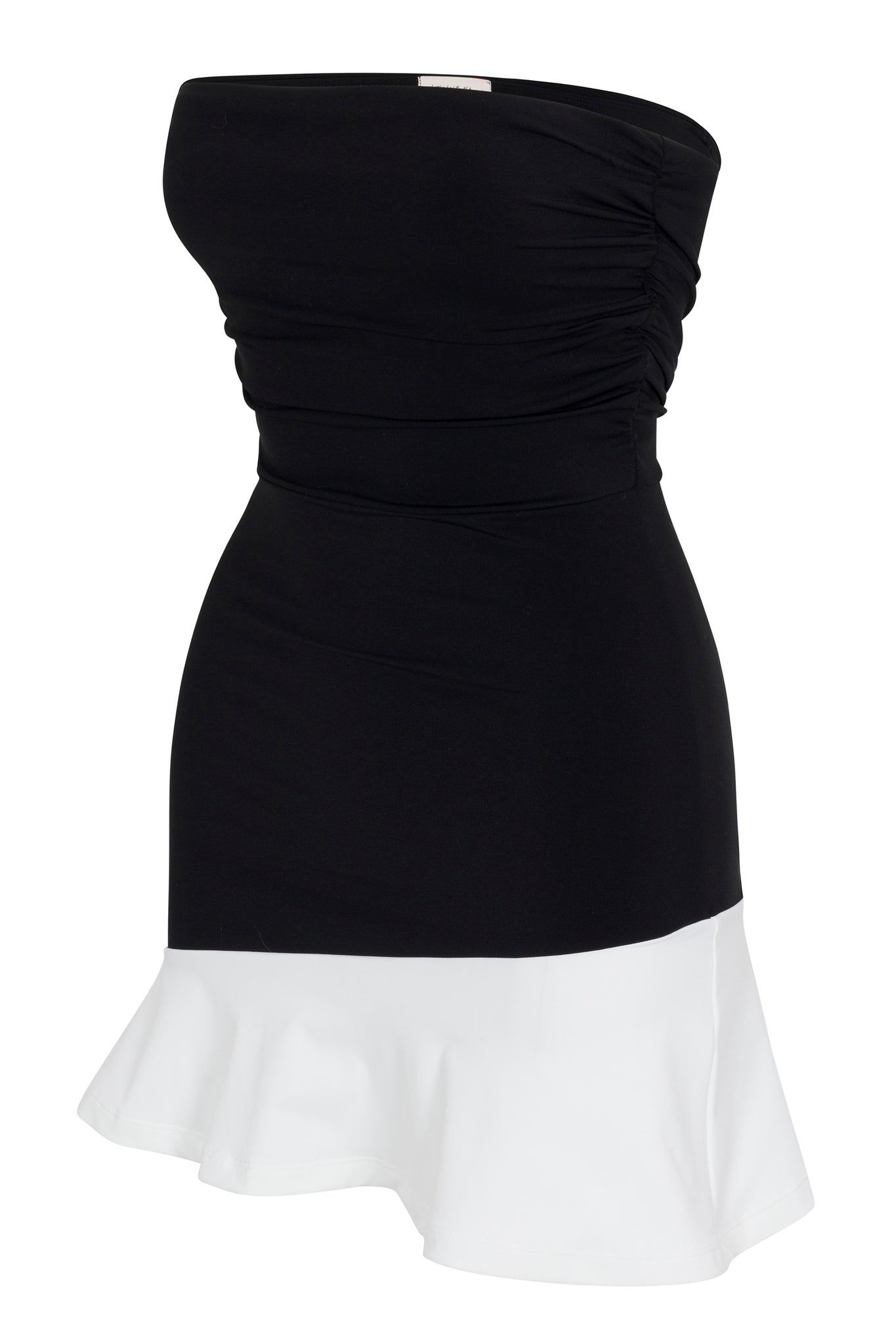 Strapless Ruffled Tennis Dress