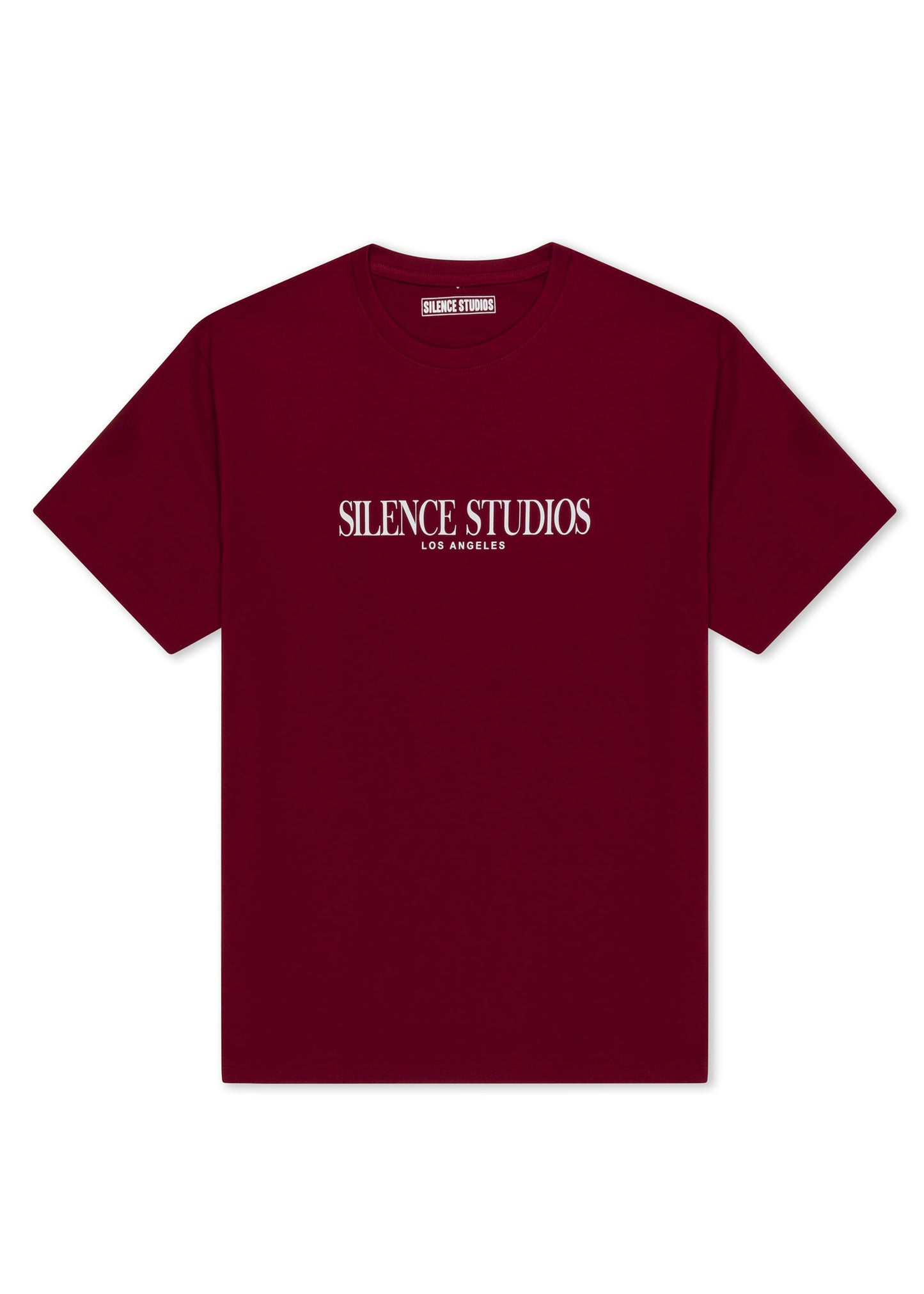 UNISEX Graphic Tee Silence Studios LA - Burgundy