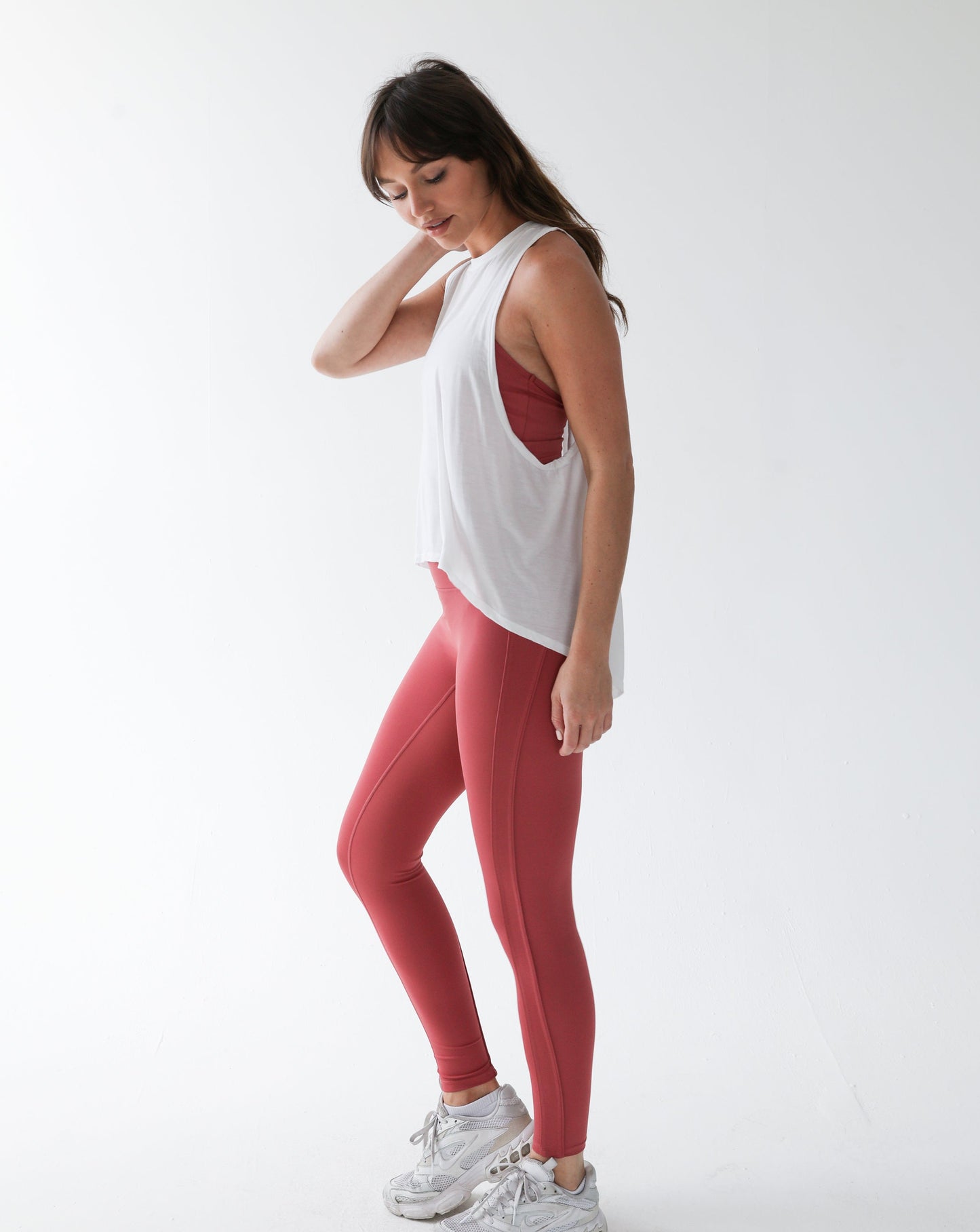 White DRI-FIT tails tee