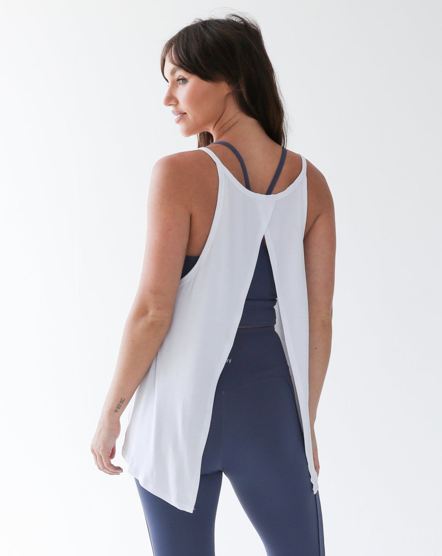 White DRI-FIT cutout tee