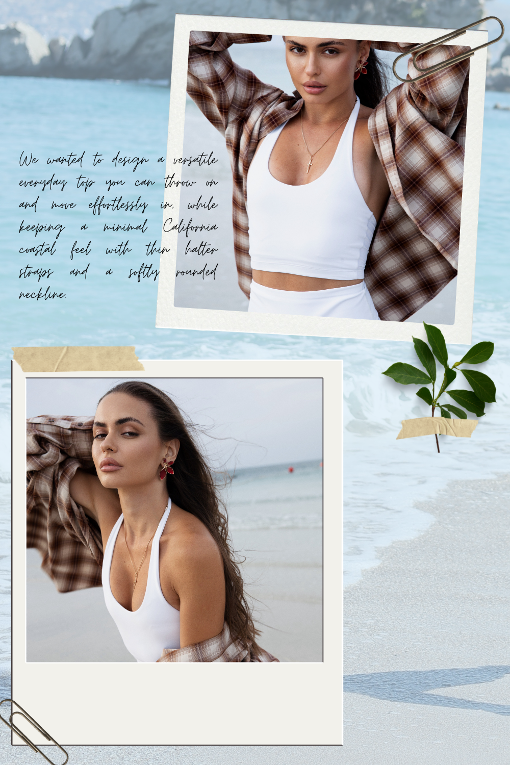 3 for $72 - Serenity Scoop Tank in White