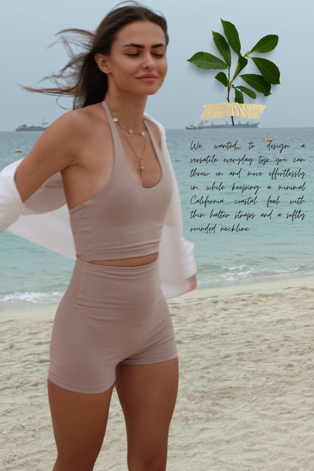 3 for $72 - Serenity Scoop Tank in Latte