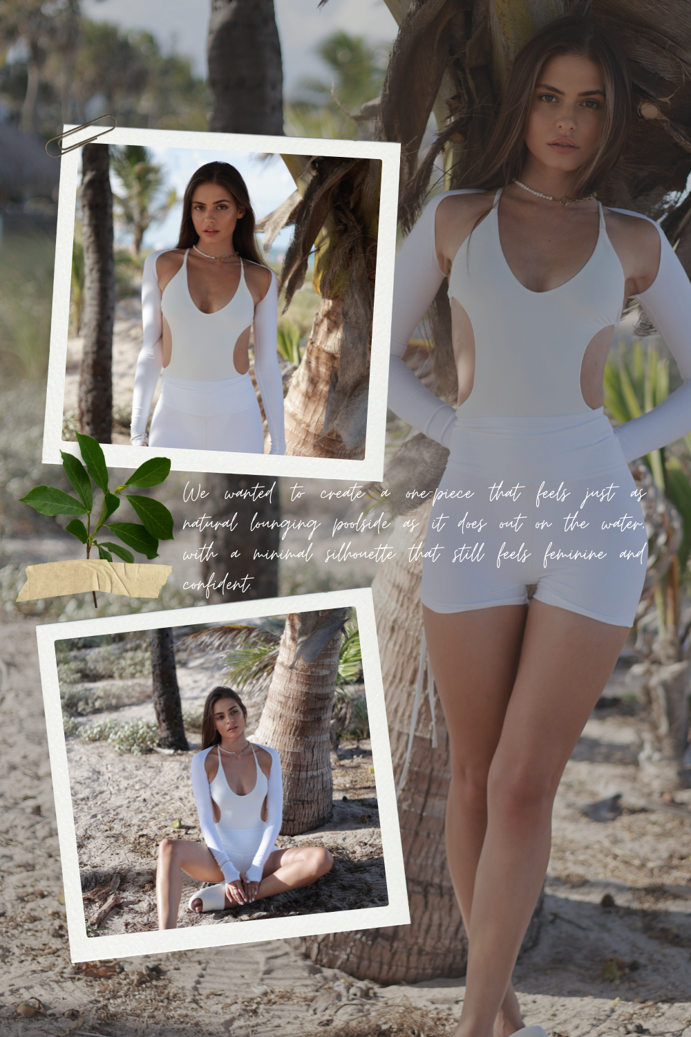 3 for $72 - The Day Out Swimsuit White