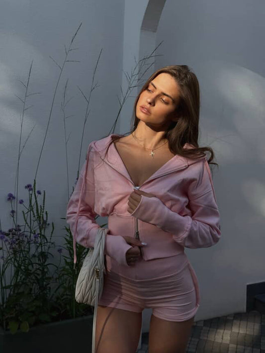 Womenswear Essential Cropped Jacket Pink