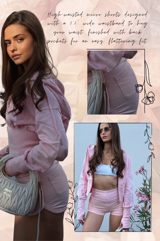 Carry-On Mini Shorts in Peony