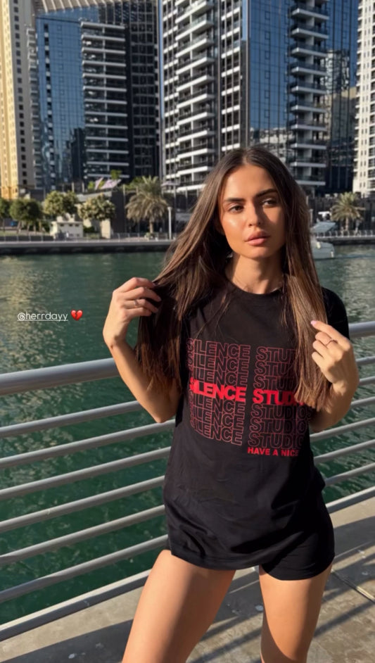 Graphic Tee Silence Studios - Black