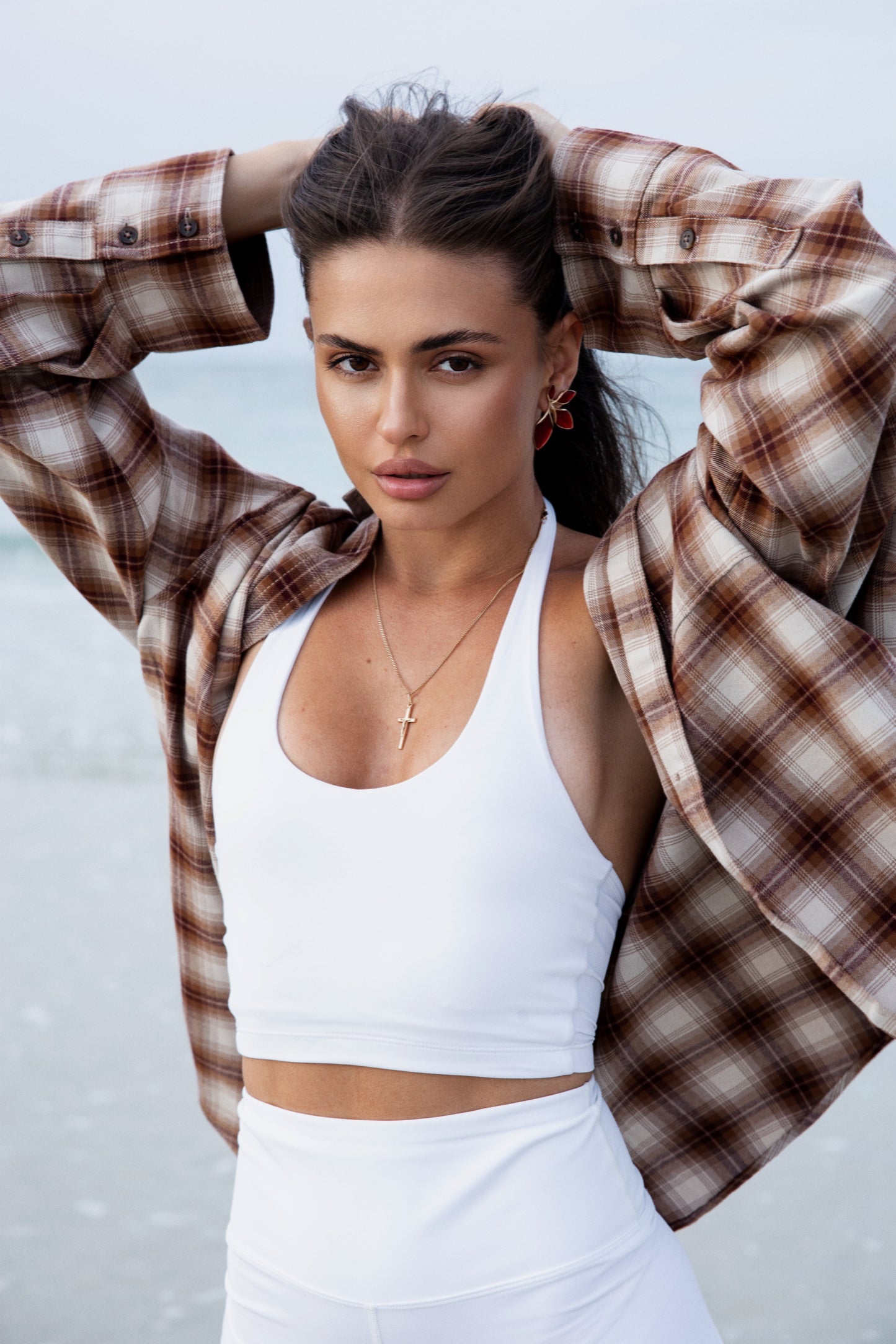 3 for $72 - Serenity Scoop Tank in White