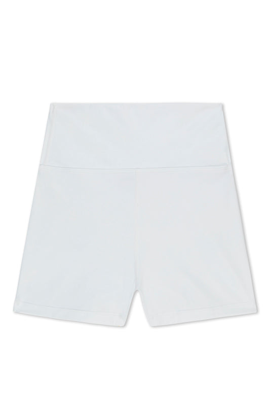 White High-Rise Shorts