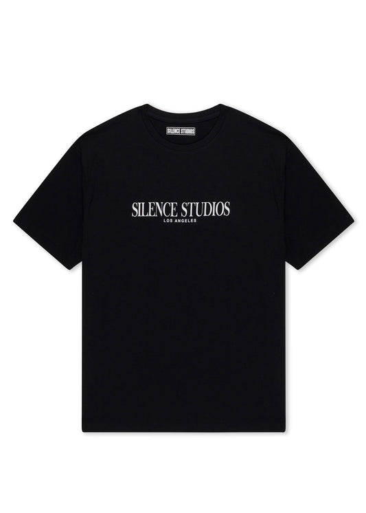 UNISEX Graphic Tee Silence Studios LA - Black