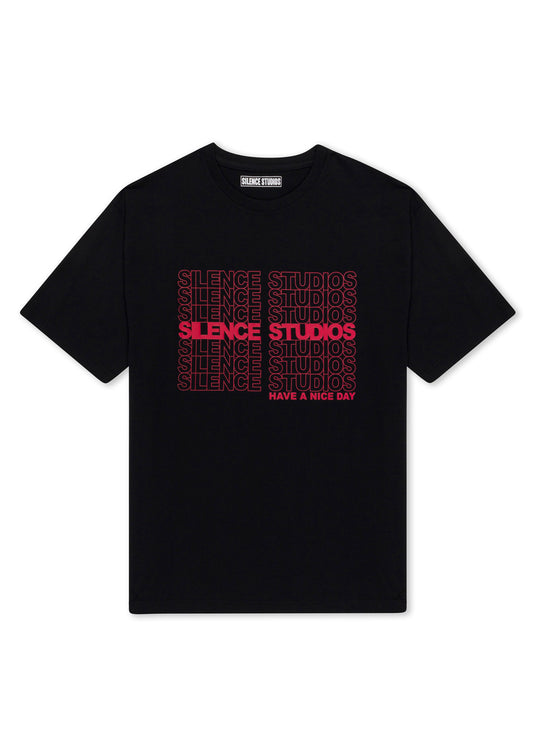 UNISEX Graphic Tee Silence Studios - Black