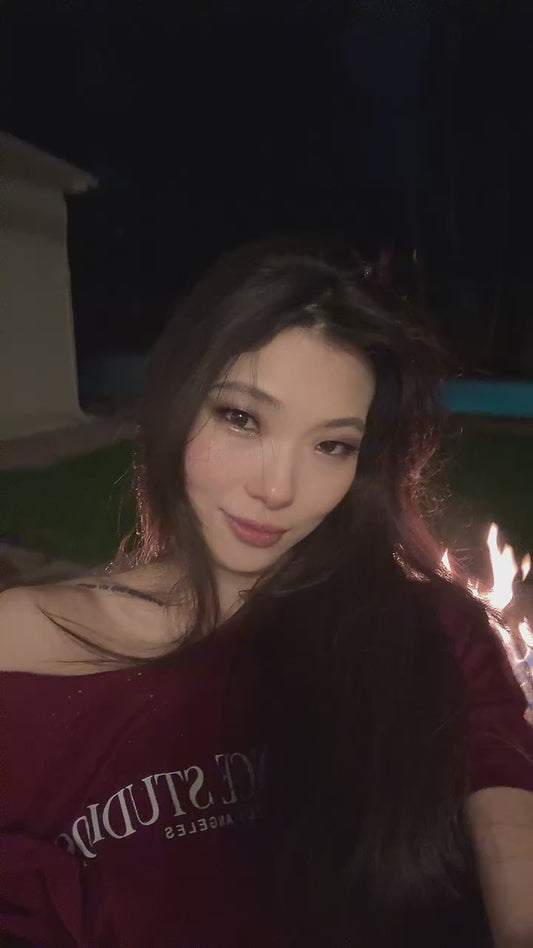 Graphic Tee Silence Studios LA - Burgundy