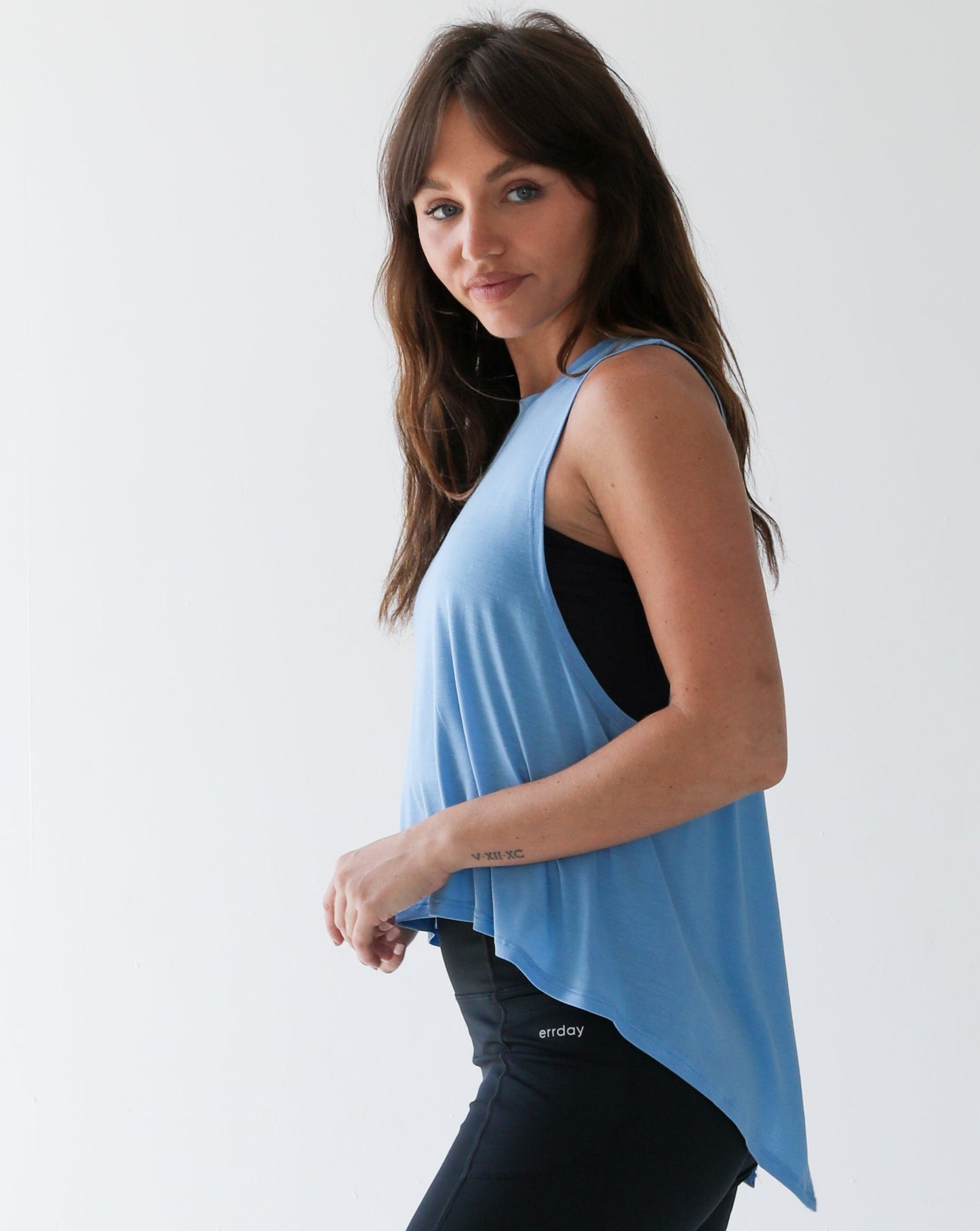 Blue DRI-FIT tails tee