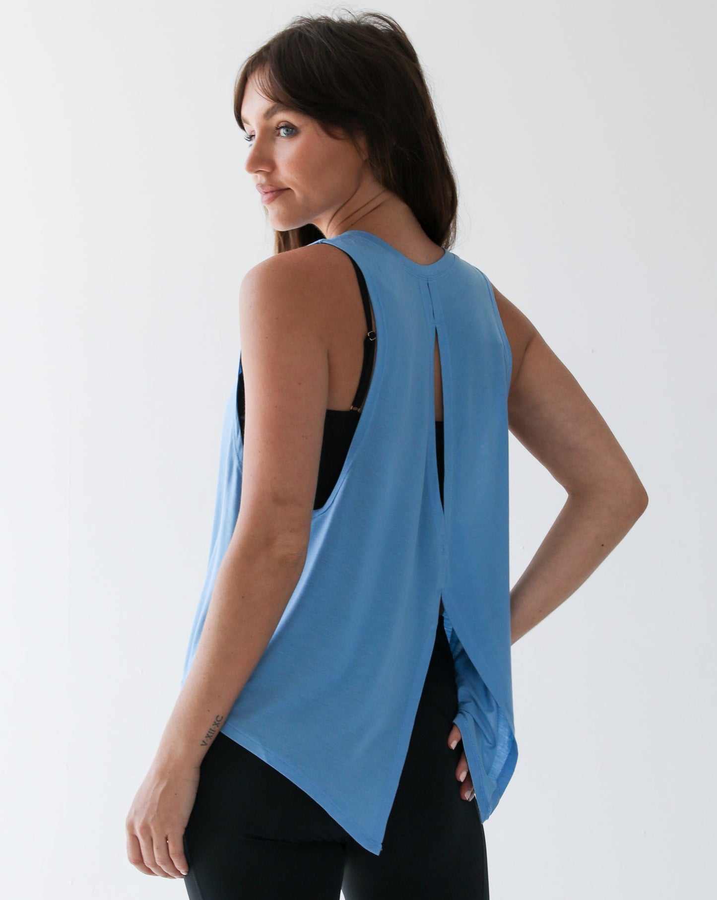 Blue DRI-FIT tails tee