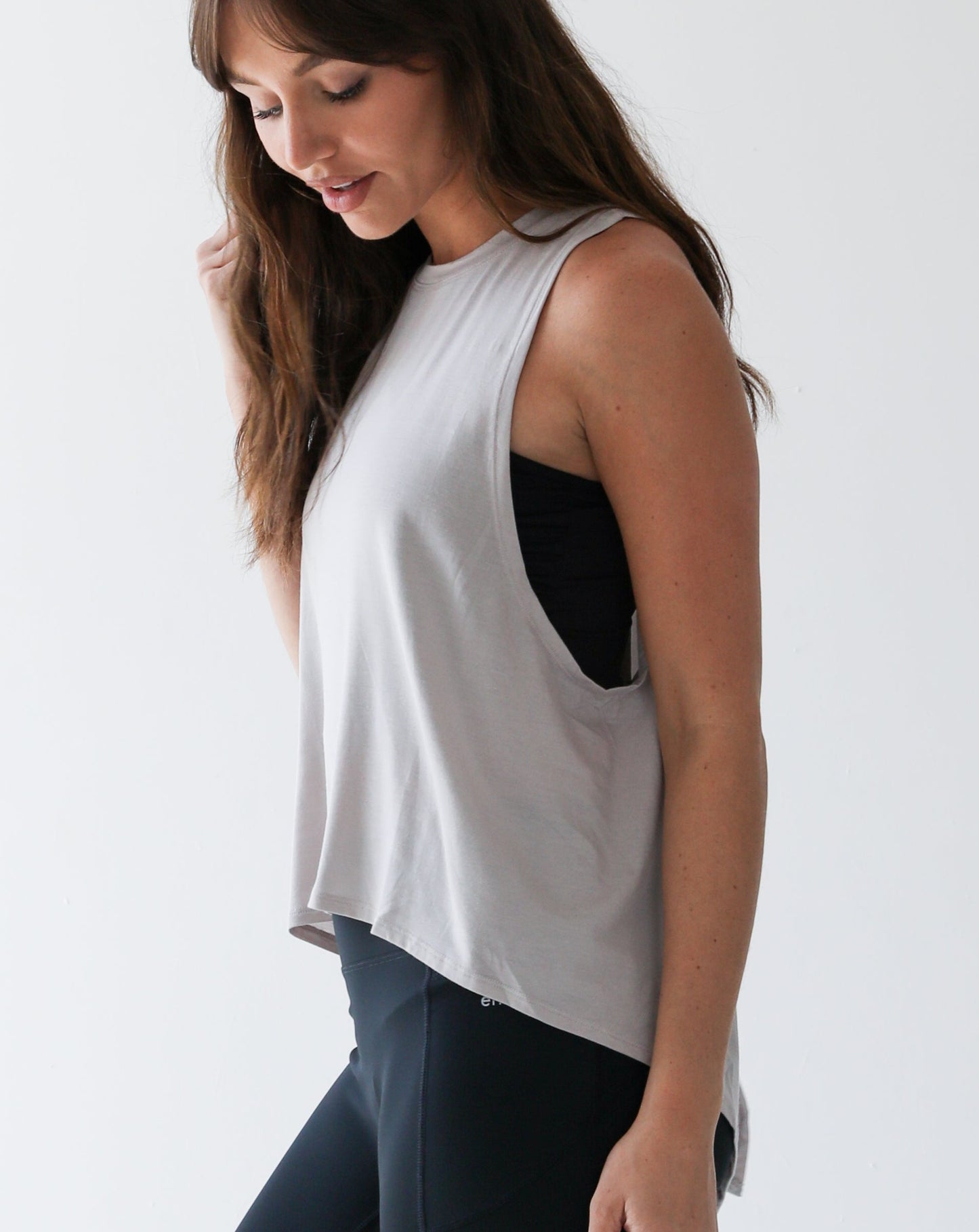 Grey DRI-FIT tails tee