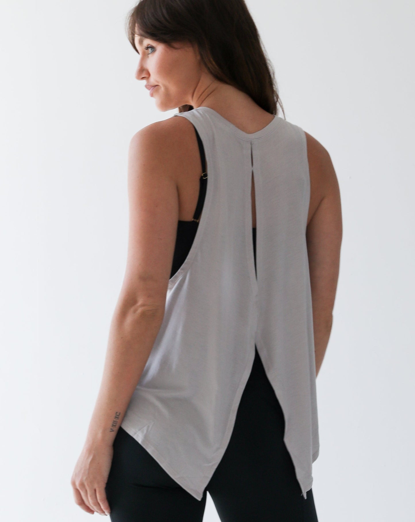Grey DRI-FIT tails tee