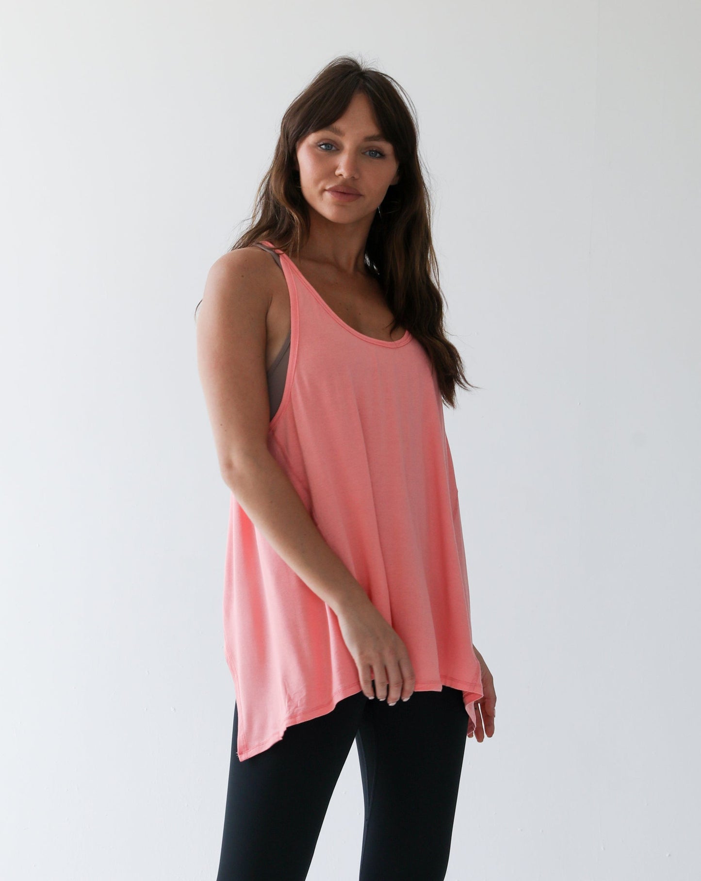 Peach DRI-FIT cutout tee