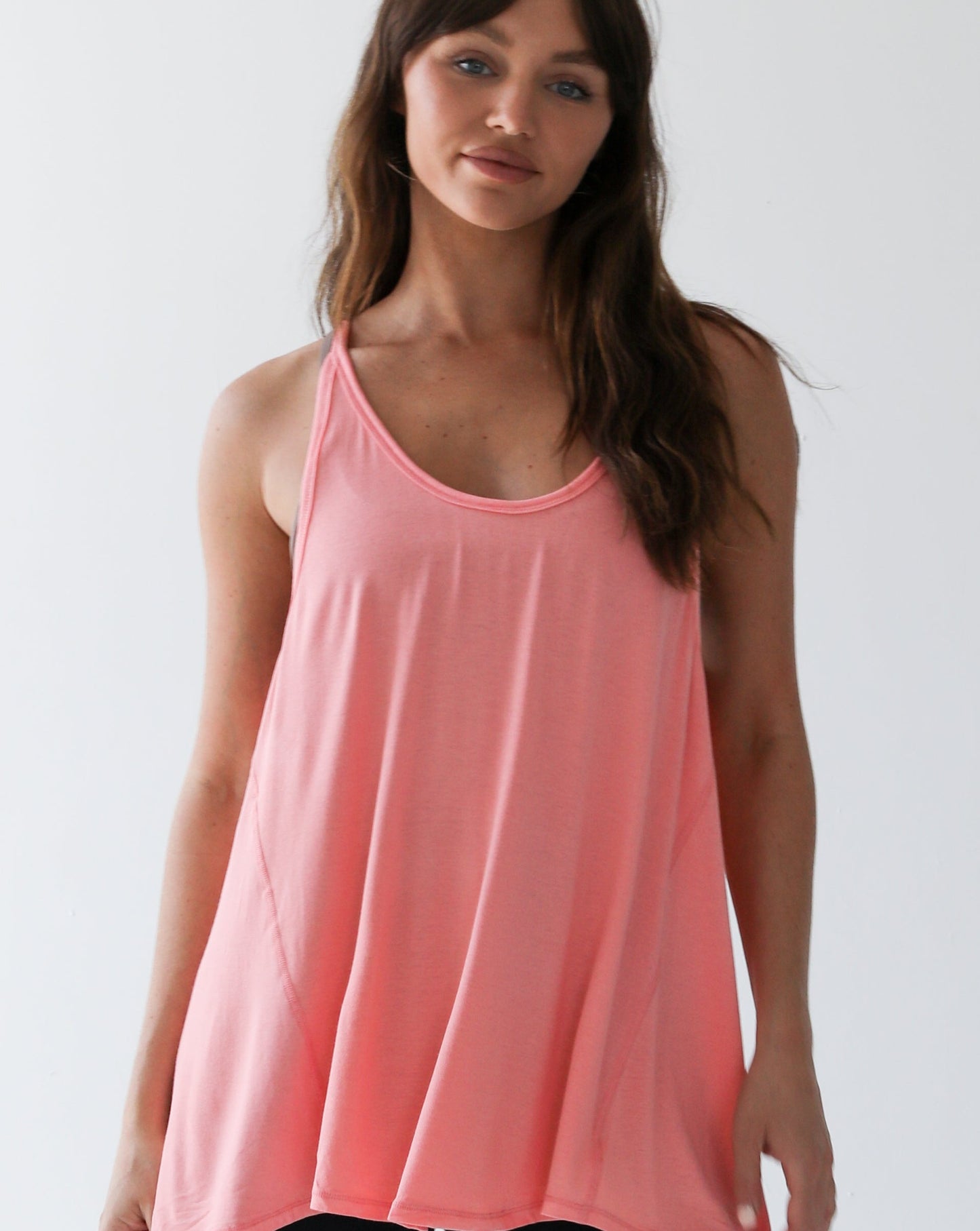 Peach DRI-FIT cutout tee
